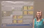 Megan presents his poster at Ecological Society of America Annual Meeting in Sacramento, CA 2014.