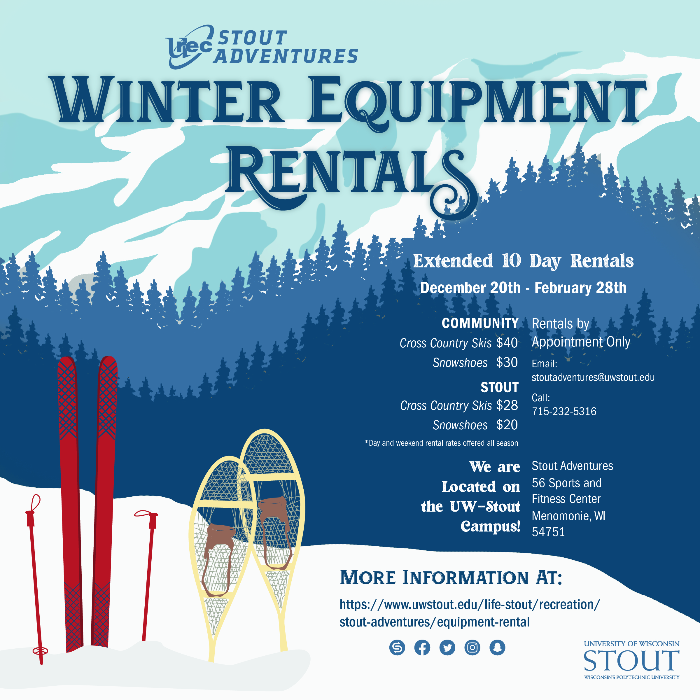 Winter Equipment Rentals