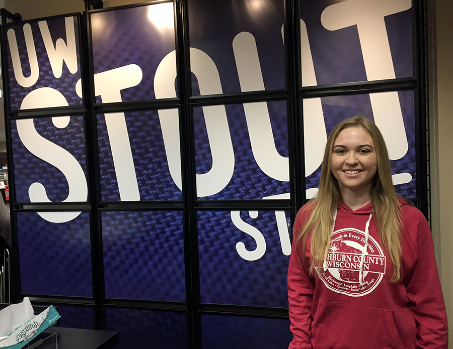 UW-Stout sophomore Tiffany Herzog is the Washburn County Tourism Association tourism coordinator.