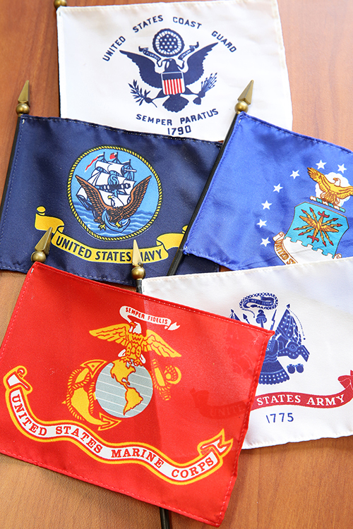 Military flags