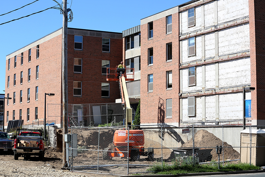 Renovation work is underway at North Hall.