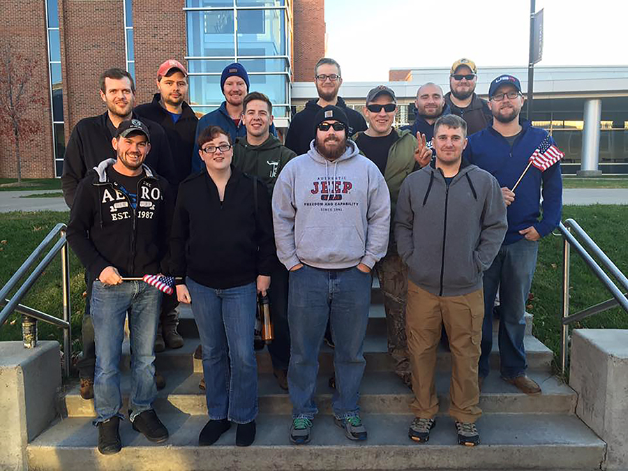 Members of the UW-Stout Veterans Club.