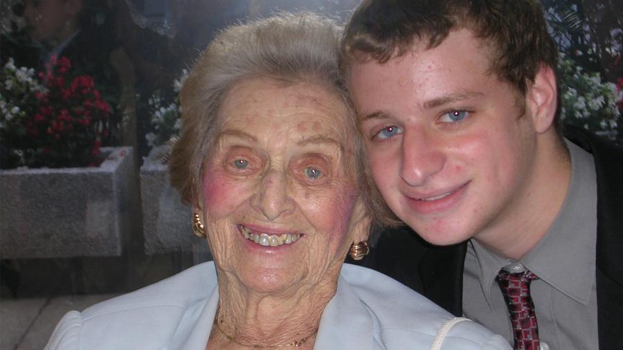 Jacob Hellman and his grandmother Betty in 2005.