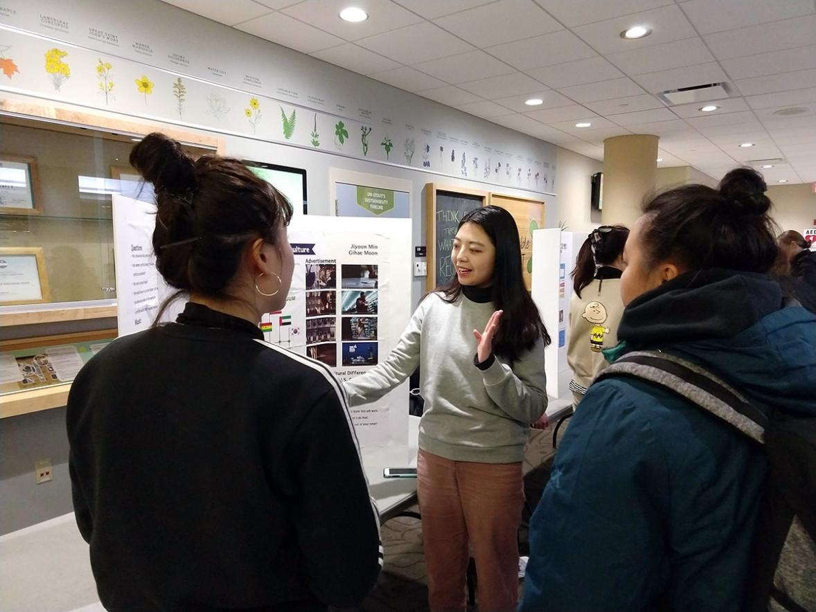 South Korean students share their culture with UW-Stout students.