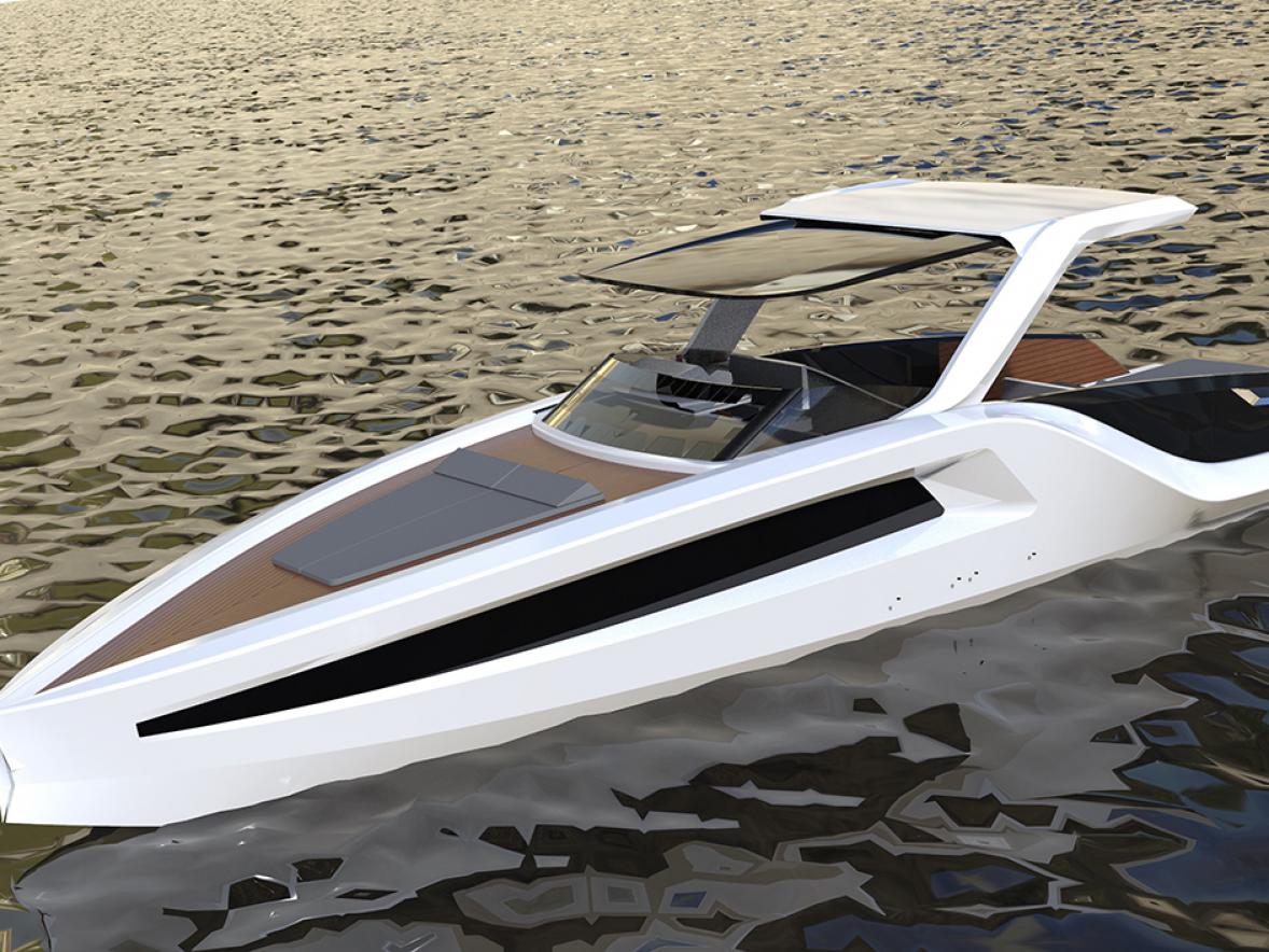 Follett’s concept design of a yacht.