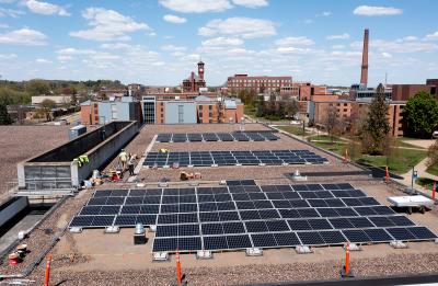 Price Commons now has 145 solar panels, generating about 8% of the building’s energy needs.