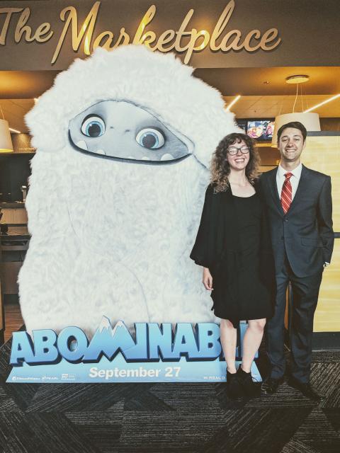 Margaret Rigotti at the opening for "Abominable"